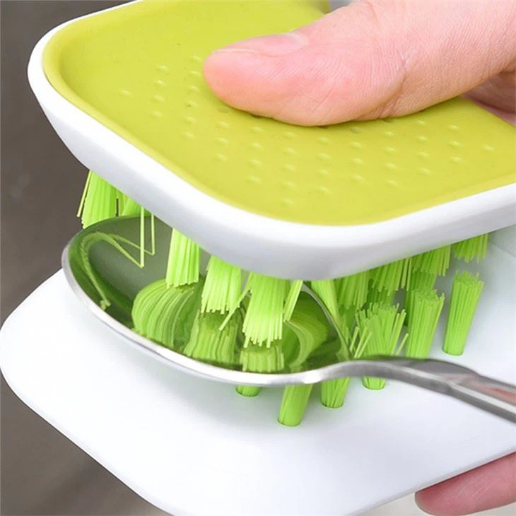 Sided Spoon Knives Washing Brush